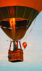 Hot Air Balloons in morning sky over Canberra Australia