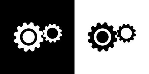 Settings icon. Business icon. Tool icon. CEO icon. Black icon. Black line icon. Silhouette.
