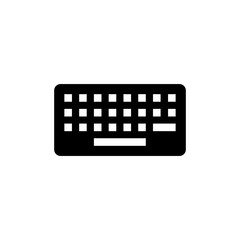 Naklejka premium Keyboard icon vector isolated on white background. keyboard vector symbol