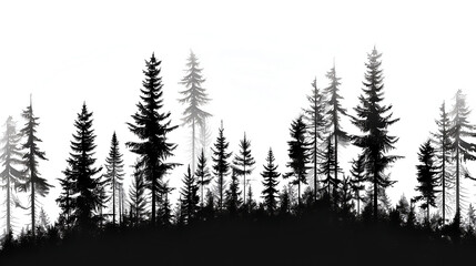 pine tree silhouette