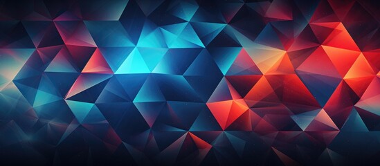 Obraz premium Geometric Design with Colored Triangles.