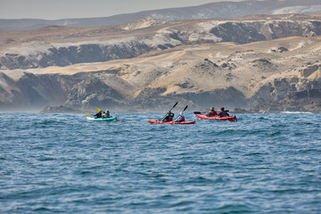 Embark on an exhilarating sea kayak adventure and discover the untamed beauty of coastal wonders of Arequipa Peru