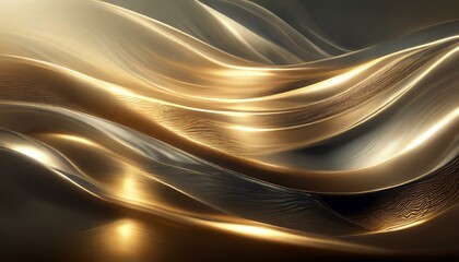 Abstract background with a wavy metallic texture 