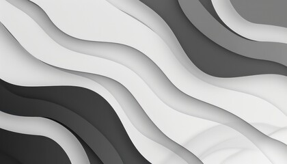 abstract wave geometric black and white shapes  - obrazy, fototapety, plakaty