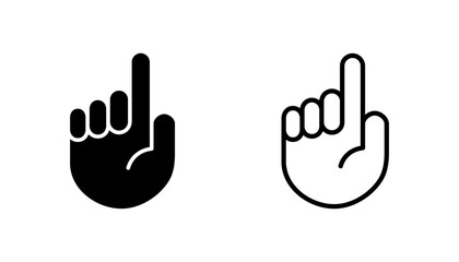 Obraz premium Hand icon set. hand vector icon, palm,click