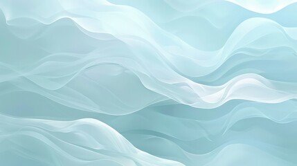 Fototapeta premium digital illustration background, modern abstract waves, light blue colors, low opacity