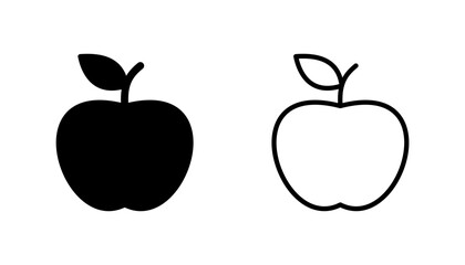 Apple icon set. Apple vector icon. apple symbols for your web design.