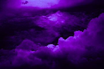 Black dark deep purple violet blue pink magenta fuchsia sky. Storm rain cloud. Fog smoke mist...