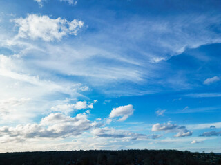 Beautiful Sky and Clouds over England, Great Britain