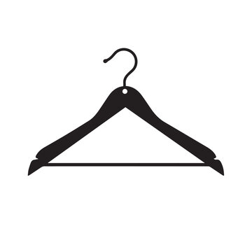 Clothes hanger in cartoon, doodle style . Image for t-shirt, web, mobile apps and ui. Isolated 2d vector illustration in logo, icon, sketch style, Eps 10, black and white. AI Generative