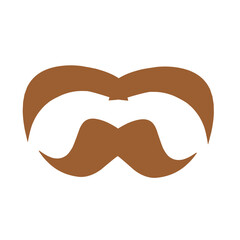 collection of mustache models, brown mustache.