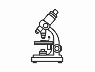 kids microscope, icon white background