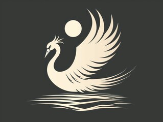 Obraz premium illustration of a swan