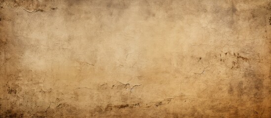 A detailed close up of a rectangular piece of old brown paper with shades resembling soil. The...