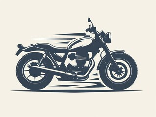 motorcycle logo design, minimalist, white background