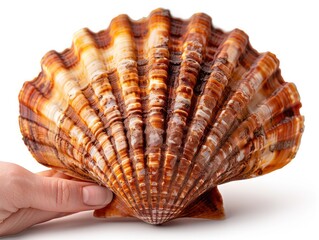 sea shell, white background