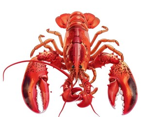 lobster isolated white background