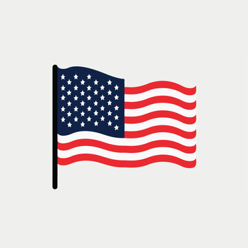 Flag in cartoon, doodle style. Image for t-shirt, web, mobile apps and ui. Isolated 2d vector illustration in logo, icon, sketch style, Eps 10. AI Generative