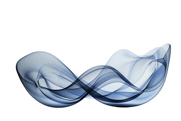 Swirling blue shapes in an abstract design evoke a sense of motion and flow