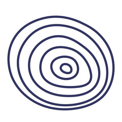 Abstract Circles isolated on transparent background. Vector illustration