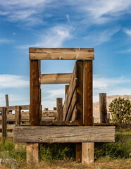 Obraz premium Cattle Chute