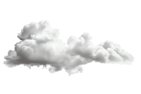 White clouds billowing in the bright blue sky, with wisps of smoke adding a touch of mystery and contrast