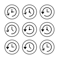 History icon vector illustration. recent event history sign and symbol