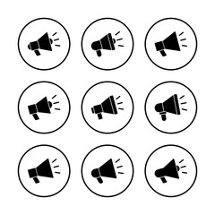 Megaphone icon vector illustration. Loudspeaker sign and symbol