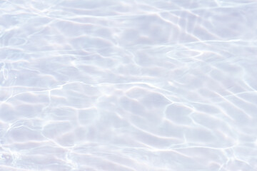 White water surface texture with ripples, splashes, and bubbles. Abstract summer banner background Water waves in sunlight with copy space cosmetic moisturizer micellar toner emulsion. White water.