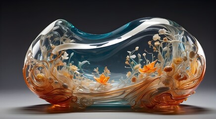 goldfish in a bowl background