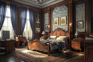 stockernumber2 stockernumber2 227.70k assets Bedroom interior decoration illustration concept