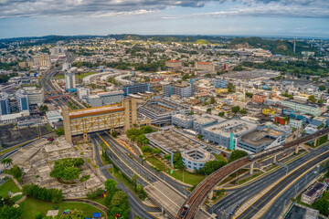 Aerial View of the San Juan Suburb of Bayamon, Puerto Rico