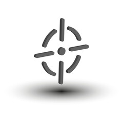Abstract Crosshair Target Icon. Vector illustration. EPS 10.