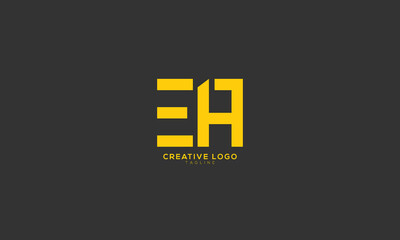 EA Abstract initial monogram letter alphabet logo design