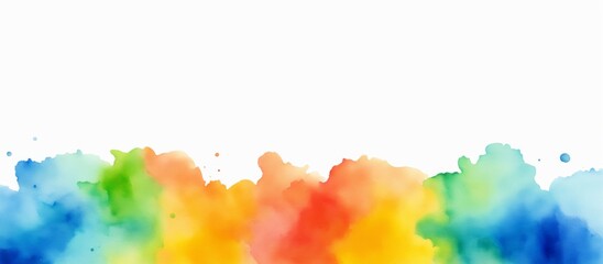 rainbow colorful artistic watercolor splash background