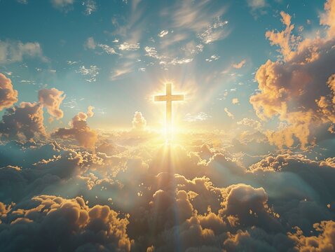 The cross comes from the sky