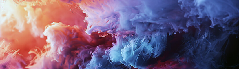 Colorful Abstract Smoke Website Header