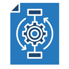 Workflow Management icon line vector illustration