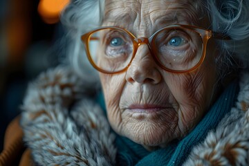 シニア女性の写真