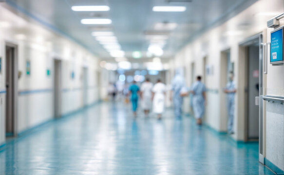 interior of a hospital corridor