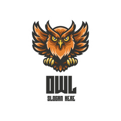 Illustration Owl Mascot Logo Illustration