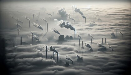 Factory Smoke and Smog Overlap