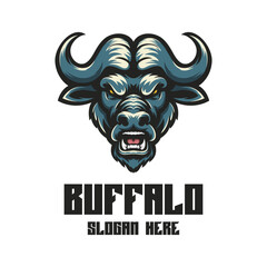 Illustration Buffalo Mascot Logo Illustration