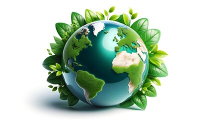Globe with Foliage: Vitality and Balance