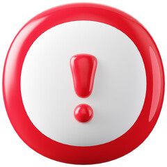 3D Icon Exclamation mark3 Illustration