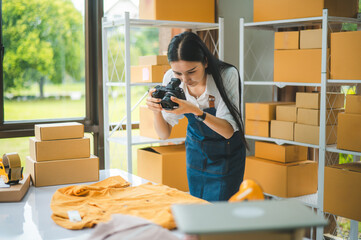 Small business owners online are taking pictures of their products and offering them to customers who will place their orders.  - online shopping