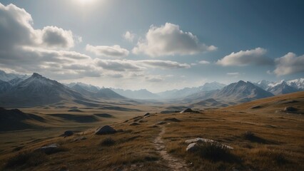 Obraz premium Breathtaking open world landscape that captivates with its stunning views and natural beauty