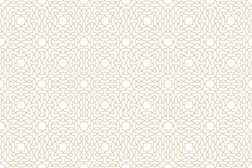 Fototapeta premium Seamless geometric pattern in authentic arabian style.