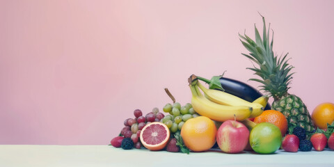 healthy fresh fruits and vegetables, generative AI