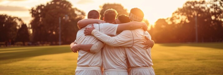 Cricket team spirit  intimate moments of unity, bonding, and victory celebrations captured